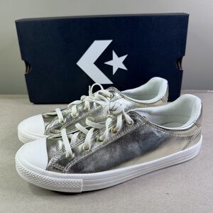 Converse Chuck Taylor All Star Gold Metallic Low Top Sneakers Women's Sz 8 & 8.5
